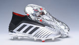 Adidas Predator 19.1 FG Silver Black - TraShoes