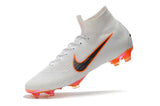 NIKE Mercurial Superfly VI 360 Elite FG White Orange - TraShoes