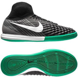 Nike MagistaX Proximo II DF IC Soccer Shoes Black Green White CoolGrey - TraShoes