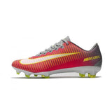 Nike Mercurial Vapor XI FG Soccer Cleats Red Grey Yellow White - TraShoes