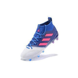 Adidas ACE 17.1 Primeknit Soccer Cleats Blue White Pink - TraShoes