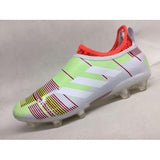 Adidas Glitch Skin 17 FG Soccer Shoes Grass Green Orange Grey - TraShoes