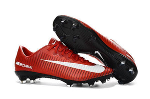 Nike Mercurial Vapor XI FG Soccer Cleats Red White Black - TraShoes