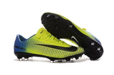 Nike Mercurial Vapor XI FG Soccer Cleats Yellow Black Blue - TraShoes