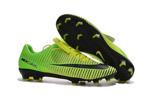 Nike Mercurial Vapor XI FG Soccer Cleats Yellow Green Black - TraShoes