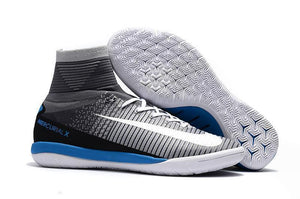 Nike MercurialX Proximo II DF IC Grey Pure Platinum Laser Blue White - TraShoes