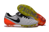Nike Tiempo Legend VI FG Soccer Cleats White Orange Green - TraShoes