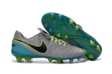 Nike Tiempo Legend VI FG Soccer Cleats Grey Green Black - TraShoes