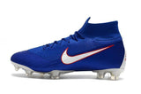 NIKE Mercurial Superfly VI 360 Elite FG Blue White Orange Lining - TraShoes