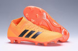 ADIDAS NEMEZIZ MESSI 18+ FIRM GROUND CLEATS ORANGE BLACK - TraShoes