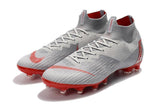 NIKE Mercurial Superfly VI 360 Elite AG High Cut Silver Red - TraShoes