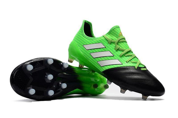 Adidas ACE 17.1 Primeknit Soccer Cleats Green Black White - TraShoes