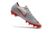 NIKE Mercurial Superfly VI 360 Elite AG High Low Silver Red - TraShoes