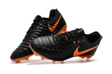 Nike Tiempo Legend VII FG Soccer Cleats Black Orange - TraShoes