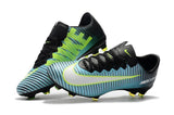 Nike Mercurial Vapor XI FG Soccer Cleats Blue Black Green - TraShoes