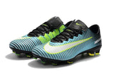 Nike Mercurial Vapor XI FG Soccer Cleats Blue Black Green - TraShoes