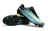 Nike Mercurial Vapor XI FG Soccer Cleats Blue Black Green - TraShoes