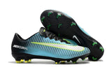 Nike Mercurial Vapor XI FG Soccer Cleats Blue Black Green - TraShoes