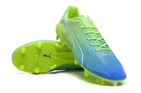 PUMA evoSPEED Fresh 2.0 FG Soccer Cleats Green Yellow Blue