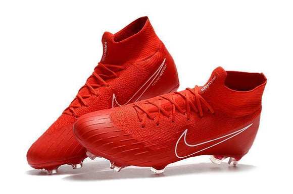 NIKE Mercurial Superfly VI 360 Elite FG Red White Lining - TraShoes