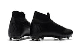 Nike Mercurial Superfly VI 360 Elite FG Soccer Cleats All Black - TraShoes