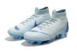 Nike Mercurial Superfly VI 360 Elite FG Soccer Cleats White Blue - TraShoes