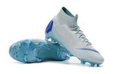 Nike Mercurial Superfly VI 360 Elite FG Soccer Cleats White Blue - TraShoes