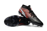 PUMA ONE 18.1 FG Soccer Cleats Black Red Silver