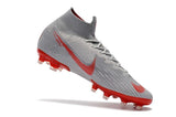 NIKE Mercurial Superfly VI 360 Elite AG High Cut Silver Red - TraShoes