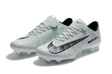 Nike Mercurial Vapor XI CR7 FG Soccer Cleats White Black - TraShoes