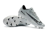 Nike Mercurial Vapor XI CR7 FG Soccer Cleats White Black - TraShoes