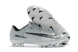 Nike Mercurial Vapor XI CR7 FG Soccer Cleats White Black - TraShoes