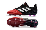 Adidas ACE 17.1 Leather FG Football Cleats Red White Black - TraShoes