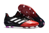 Adidas ACE 17.1 Leather FG Football Cleats Red White Black - TraShoes