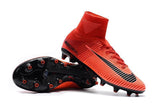 Nike Mercurial Superfly V AG Soccer Cleats University Red Black - TraShoes