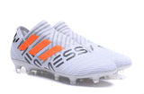 Adidas Nemeziz Messi 17+ 360 Agility FG Soccer Boots White Orange Grey - TraShoes