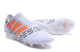 Adidas Nemeziz Messi 17+ 360 Agility FG Soccer Boots White Orange Grey - TraShoes