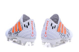 Adidas Nemeziz Messi 17+ 360 Agility FG Soccer Boots White Orange Grey - TraShoes