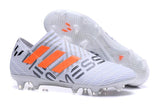 Adidas Nemeziz Messi 17+ 360 Agility FG Soccer Boots White Orange Grey - TraShoes