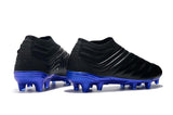 Adidas Copa 19+ FG Black Blue Studs - TraShoes