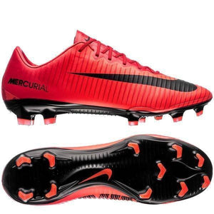 Nike Mercurial Vapor XI FG Soccer Cleats University Red Black - TraShoes