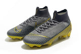 NIKE Mercurial Superfly VI 360 Elite FG Yellow Stripe Grey - TraShoes