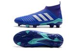 Adidas Predator 18+ FG Soccer Cleats Royal Blue Purple White - TraShoes