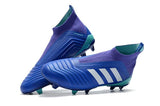 Adidas Predator 18+ FG Soccer Cleats Royal Blue Purple White - TraShoes