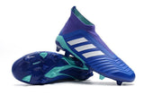 Adidas Predator 18+ FG Soccer Cleats Royal Blue Purple White - TraShoes