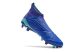 Adidas Predator 18+ FG Soccer Cleats Royal Blue Purple White - TraShoes