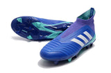 Adidas Predator 18+ FG Soccer Cleats Royal Blue Purple White - TraShoes