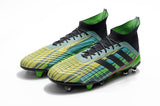 Adidas Predator 18.1 FG Soccer Cleats Black Green Blue Yellow Colorful - TraShoes