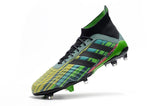 Adidas Predator 18.1 FG Soccer Cleats Black Green Blue Yellow Colorful - TraShoes