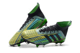 Adidas Predator 18.1 FG Soccer Cleats Black Green Blue Yellow Colorful - TraShoes